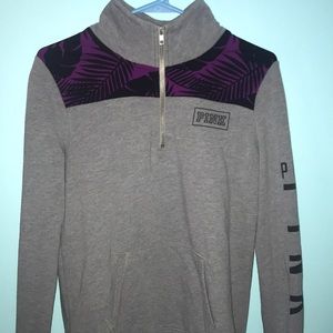 Grey Victoria’s Secret PINK quarter zip jacket